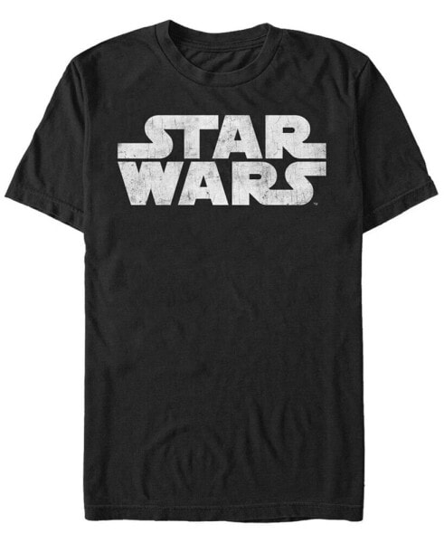 Star Wars Men's Simple Title Logo Short Sleeve T-Shirt