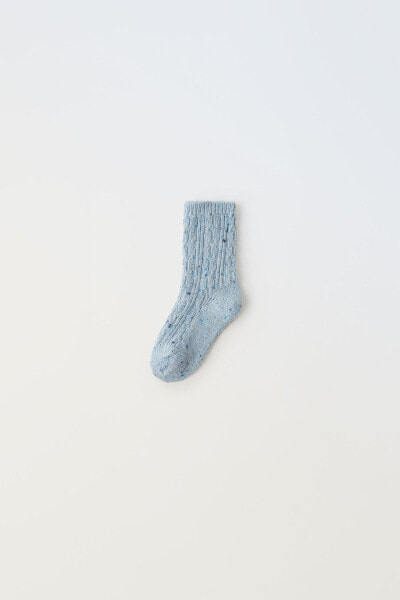 Tall knit socks