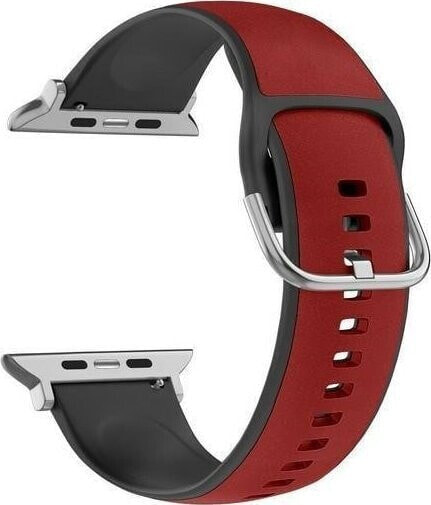 Beline Beline pasek Apple Watch Silico Leather 38/40/41mm czerwono-czarny /red-black box