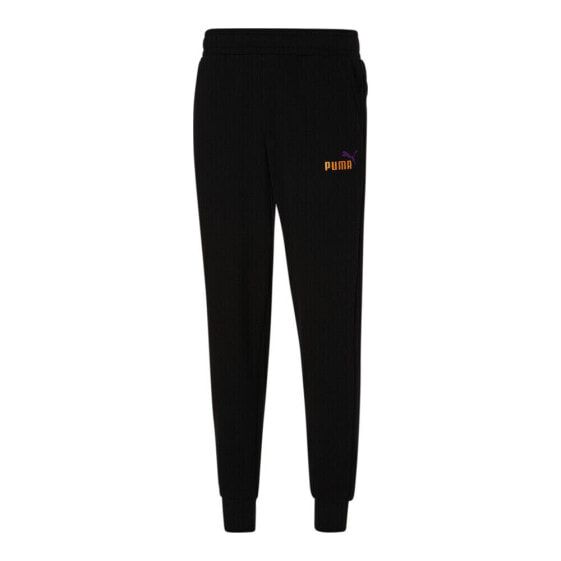 Puma Ess Embroidery Logo Sweatpants Mens Black Casual Athletic Bottoms 84681061