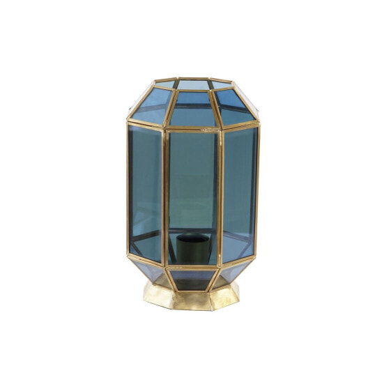 Настольная лампа ДКД Home Decor Кристалл синий золотой 220 В Латунь 50 Вт Модерн (18 х 19 х 29 см)