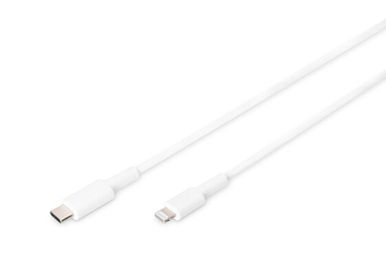 DIGITUS Data / Charger Cable, USB-C - Lightning, MFI
