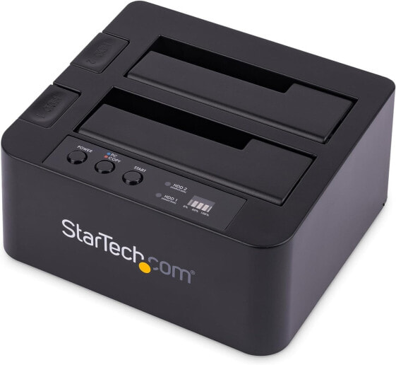 StarTech.com USB 3.1 (10 Gbit/s) Hard Drive Duplicator Dock for 2.5 Inch & 3.5 Inch SATA SSD Hard Drives + 4Kn - USB/USB-C [Thunderbolt 3 Compatible] Cloner (SDOCK2U313R)