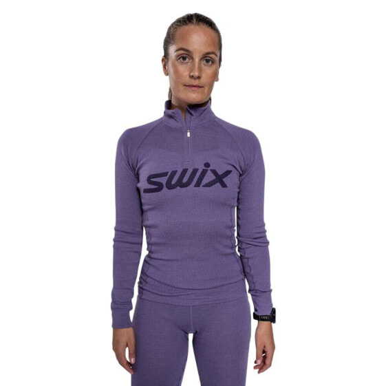SWIX RaceX Merino half zip long sleeve T-shirt