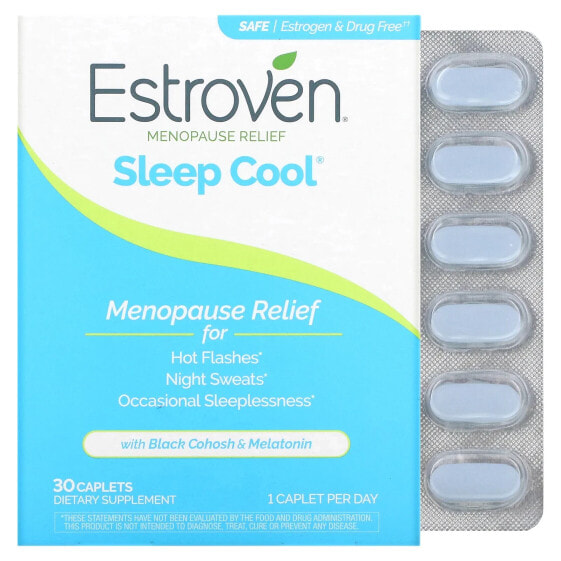 БАД для женского здоровья Estroven Menopause Relief + Sleep Cool, 30 каплет