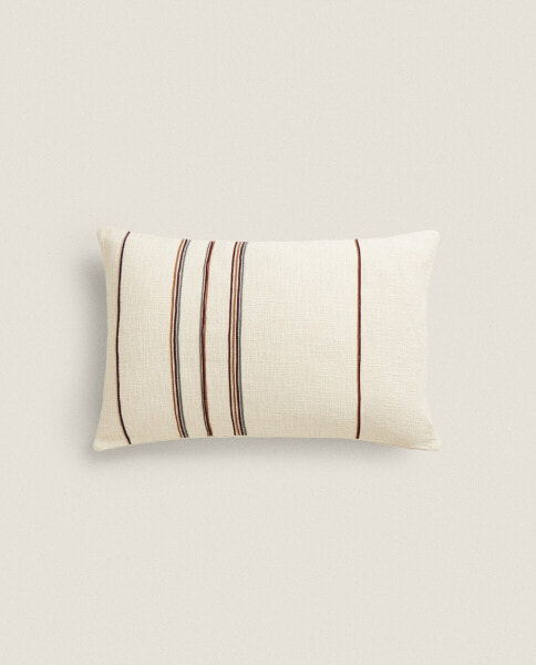 Striped cushion cover