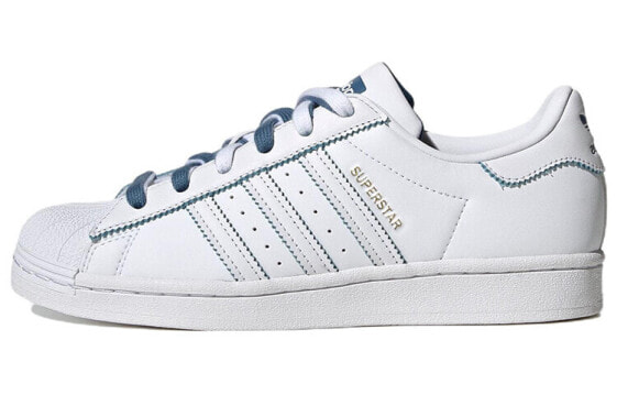 adidas originals Superstar 经典休闲 低帮 板鞋 女款 白蓝 / Кроссовки Adidas originals Superstar GX2012