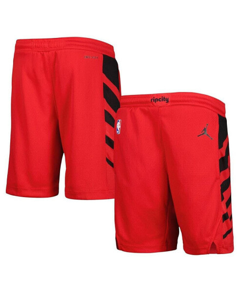 Big Boys and Girls Red Portland Trail Blazers Statement Edition Swingman Performance Shorts