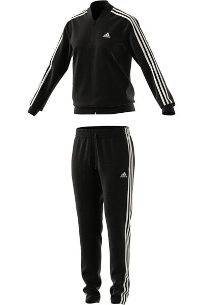 Спортивный костюм Adidas Essentials 3-Stripess черный 'Kadın Eşofman IJ8781'
