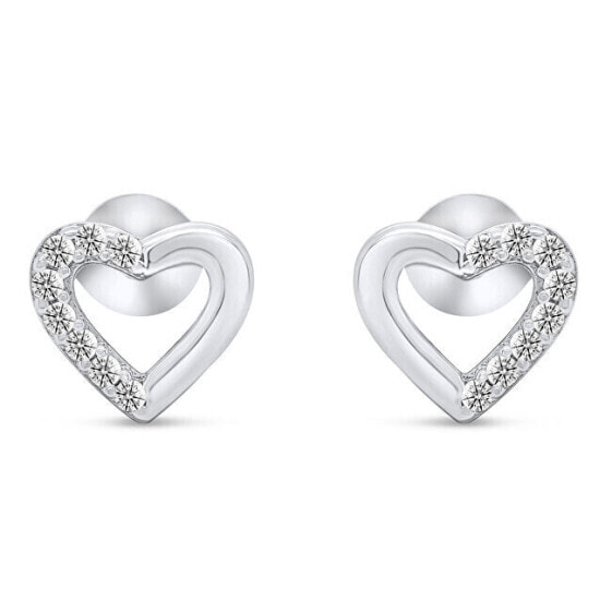 Romantic earrings in white gold EA525WAU