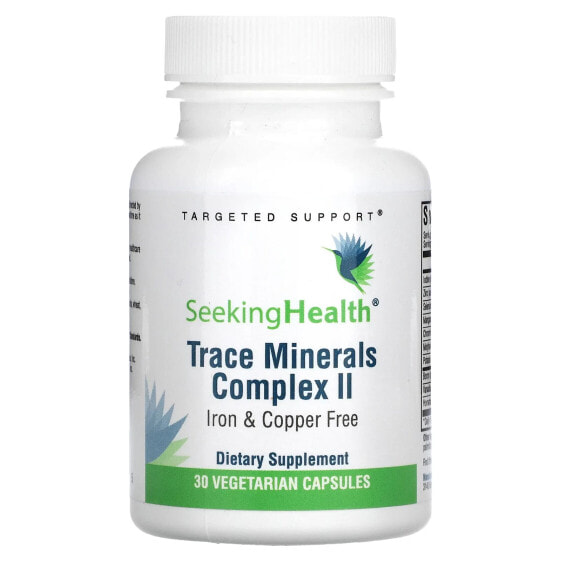 Trace Minerals Complex II, Iron & Copper Free, 30 Vegetarian Capsules