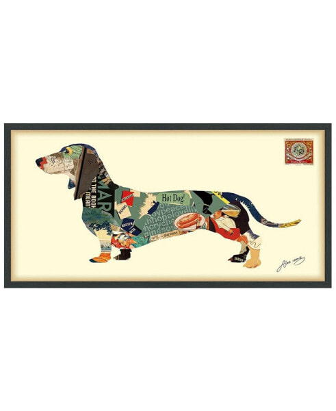 'Dachshund' Dimensional Collage Wall Art - 25'' x 48''