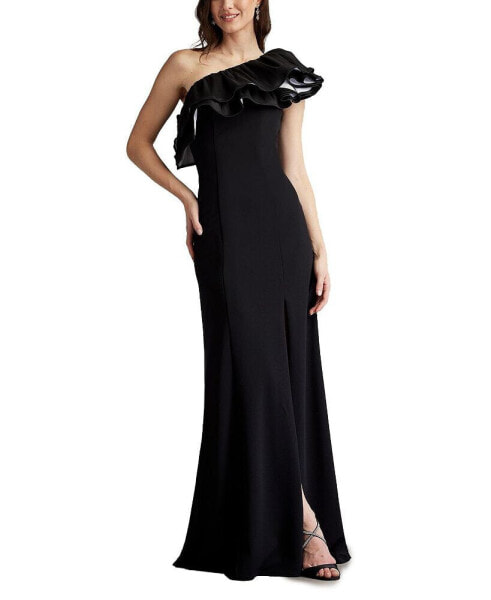 Women's Roni One-Shoulder Ruffle Gown