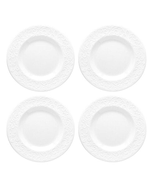 Opal Innocence Carved 4-Piece Accent Plate Set