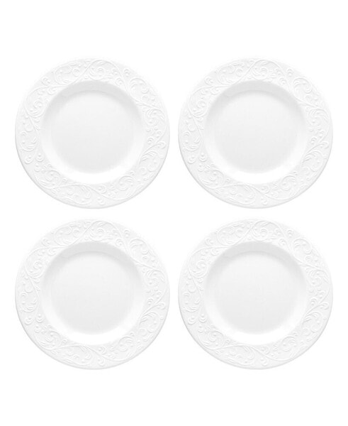 Opal Innocence Carved 4-Piece Accent Plate Set