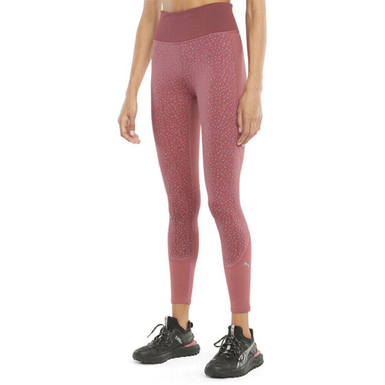 Puma Run Reflective High Waist Full Leggings Womens Pink Athletic Casual 5208422