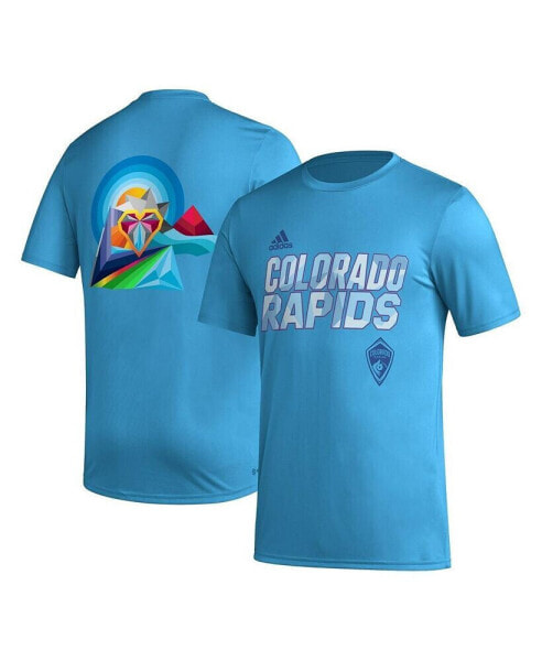 Men's Sky Blue Colorado Rapids Team Jersey Hook AEROREADY T-shirt