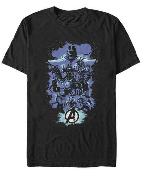 Marvel Men's Avengers Endgame Group Shot Pop Art, Short Sleeve T-shirt