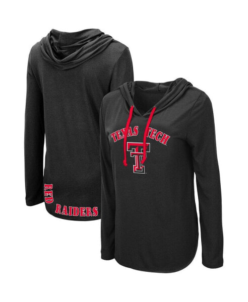 Women's Black Texas Tech Red Raiders My Lover Hoodie Long Sleeve T-shirt