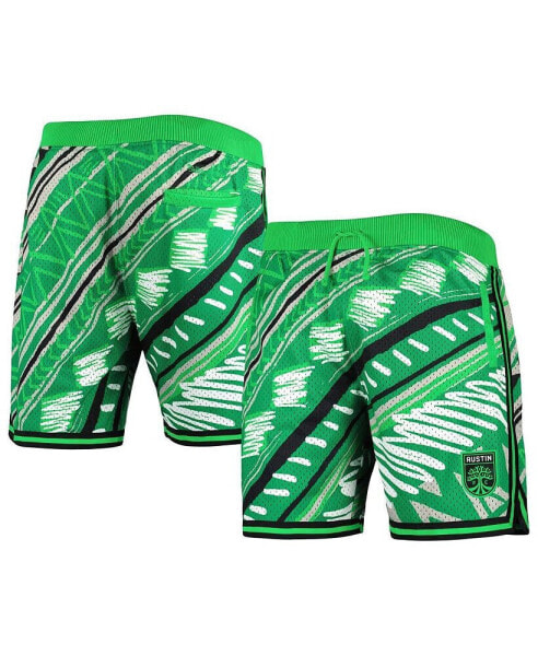 Шорты мужские Mitchell&Ness зеленые Austin FC племенные модные