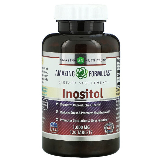 Inositol, 1,000 mg, 120 Tablets
