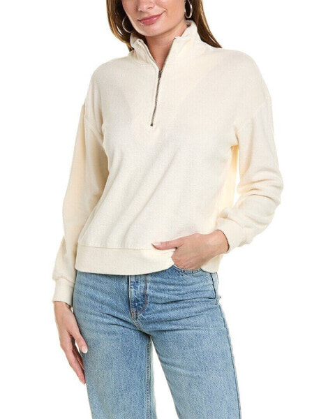 Monrow Terry Cloth 1/2-Zip Pullover Women's