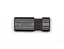 Verbatim PinStripe - USB Drive 16 GB - Black - 16 GB - USB Type-A - 2.0 - 8 MB/s - Slide - Black