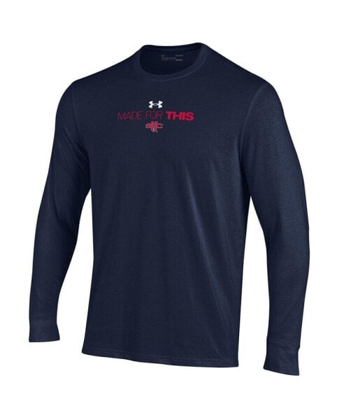 Men's Navy Saint Mary'S Gaels 2024 On Court Bench Unity Long Sleeve T-Shirt