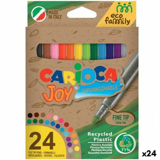 Набор маркеров Carioca Joy Eco Family 24 Предметы Разноцветный (24 штук)