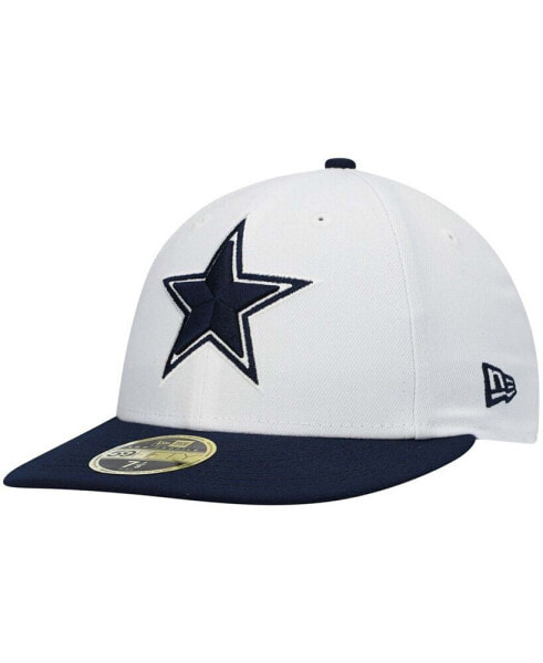 Men's White, Navy Dallas Cowboys 59FIFTY Fitted Hat