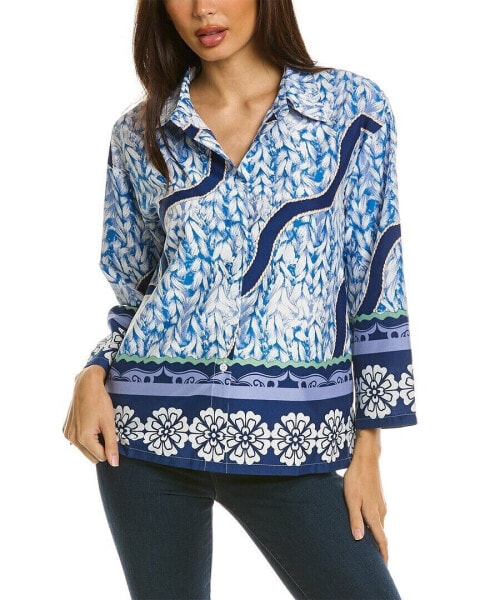 Gracia Pajama Top Women's Blue S