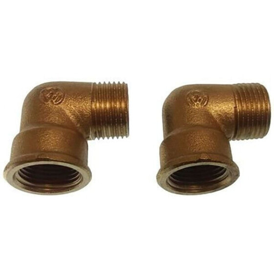 GOLDENSHIP Brass 90º Male/Female Pipe Elbow