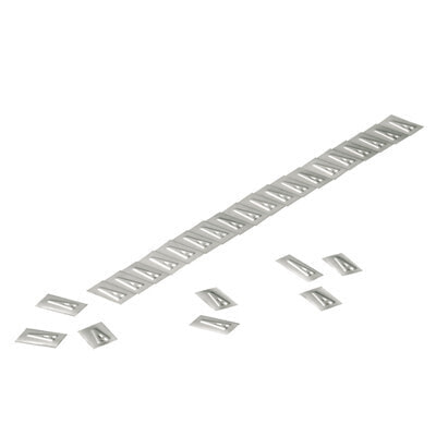 Weidmüller WSM 10 0 - Silver - Stainless steel - 200 pc(s) - 9.9 mm - 5.5 mm