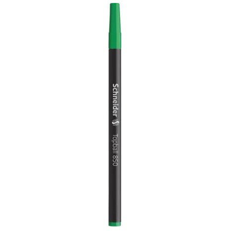 Ручка шариковая Schneider Topball 850 - черная - зеленая - пластик - 0.5 мм - средняя