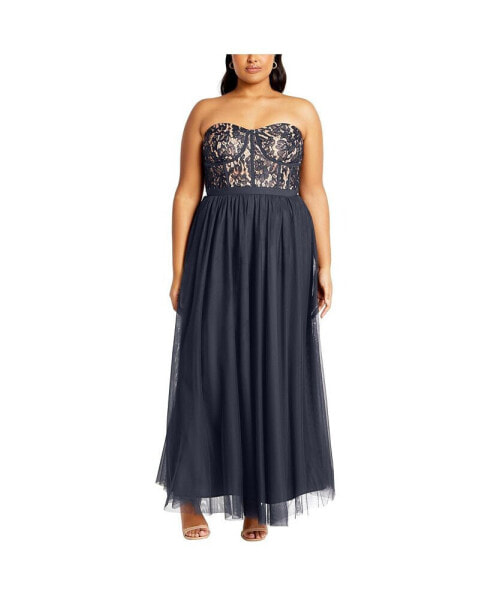 Plus Size Sweet Beauty Maxi Dress