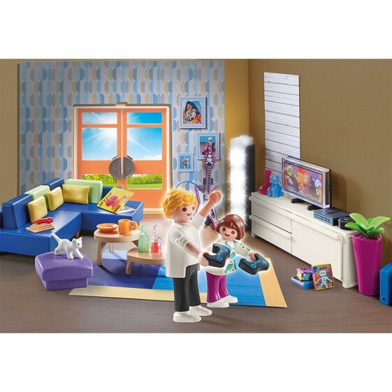 Playmobil living cheap room set