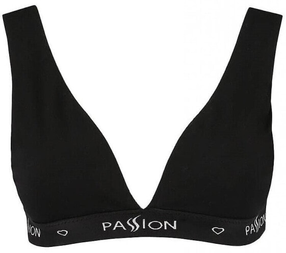 Sporttop aus Baumwolle mit tiefem Ausschnitt PS015 schwarz - Passion L