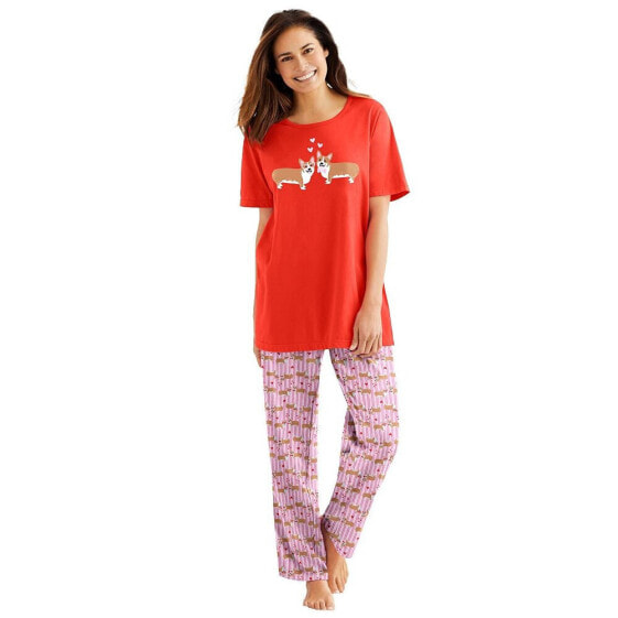 Plus Size Graphic Tee PJ Set