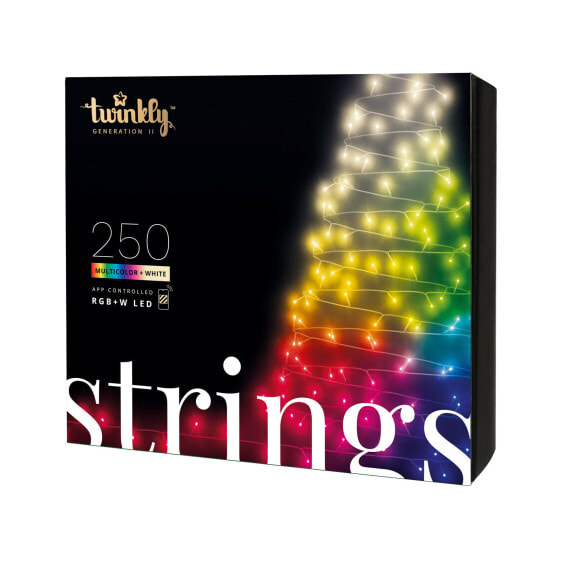 Twinkly Strings - Black - Wi-Fi/Bluetooth - LED - Warm white - 30000 h - Android - iOS