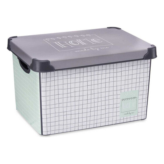 Контейнер для хранения с крышкой Kipit Home Серый Пластик (29 x 23,5 x 39 см)