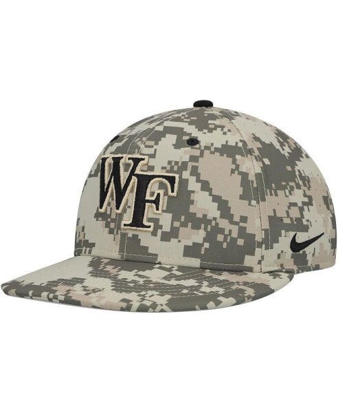 Men's Camo Wake Forest Demon Deacons Aero True Baseball Performance Fitted Hat