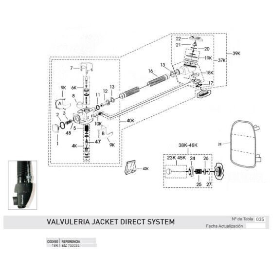 CRESSI Main Body Upper Valve Jacket