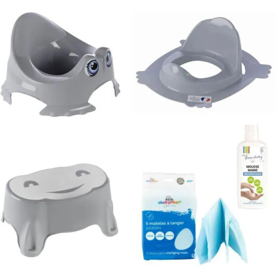 Baby Pot + WC Reduktion + Nicht -Slip -Schritte + Einwegwechsel Matratze + Desinfektionsschaum