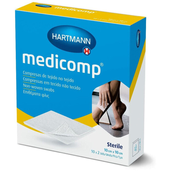 Повязка стерильная HARTMANN Medicomp 10 x 10 см 20 штук