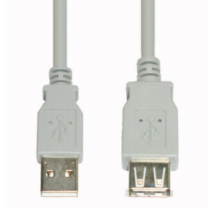 E&P CC 518/1 - 1.5 m - USB A - USB A - USB 2.0 - Male/Female - White