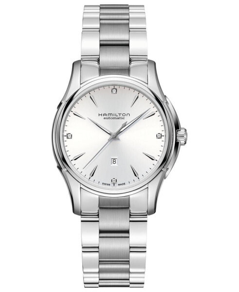 Women's Swiss Automatic Jazzmaster Stainless Steel Bracelet Watch 34mm