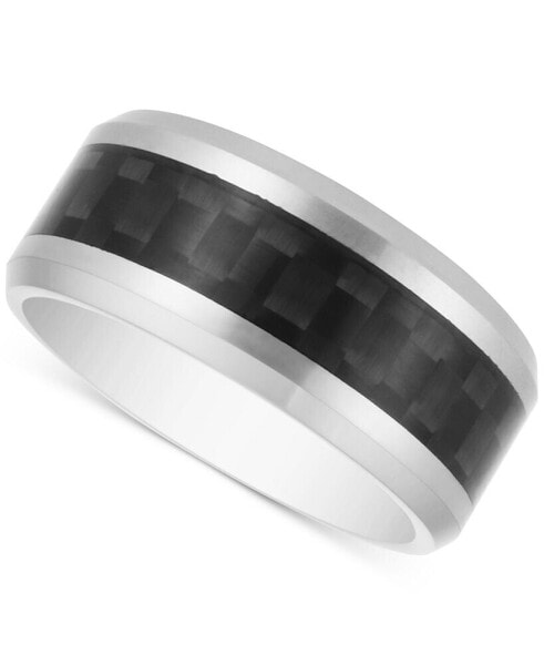 Men's Woven-Look Band in Carbon Fiber & Tantalum