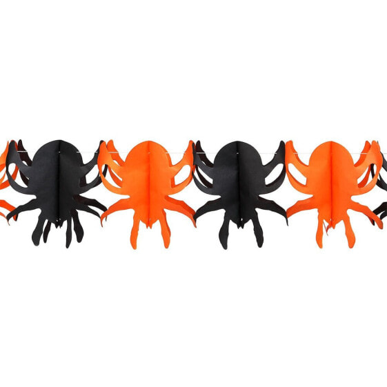 ATOSA Halloween Spid Paper 300 cm Wreath