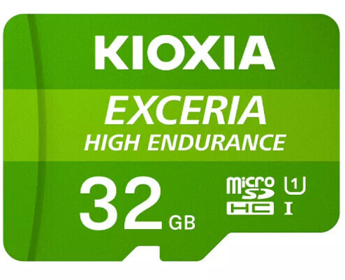 Kioxia Exceria High Endurance - 32 GB - MicroSDHC - Class 10 - UHS-I - 100 MB/s - 30 MB/s