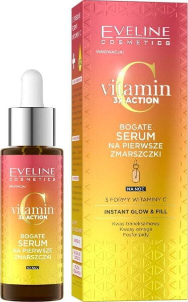 XXXX__Eveline Cosmetics (Eveline) Eveline Vitamin C 3x Action bogate serum na pierwsze zmarszczki 30ml